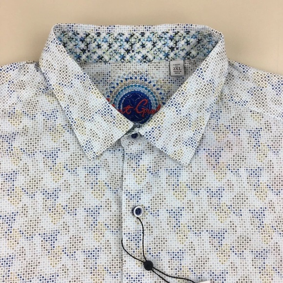 Robert Graham Balmoral Short Sleeve Shirt NWT $198 - Picture 6 of 12